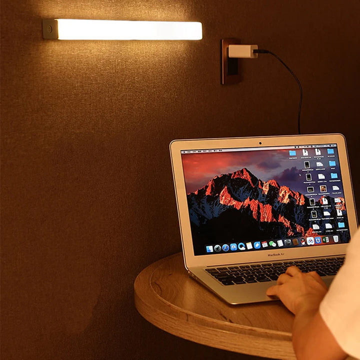 Wireless under-cabinet motion sensor LED light set, ideal for smart home improvement and task lighting