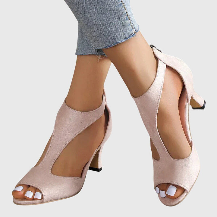 Stylish women's orthopedic heels for all-day comfort & elegant fashion, featuring arch support.