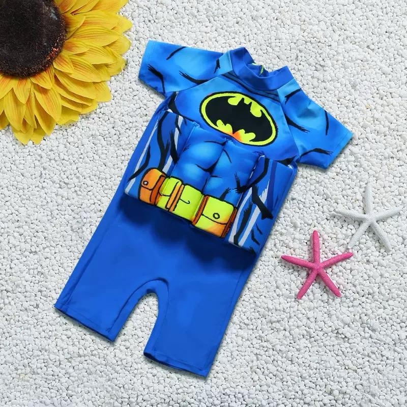 Kids' swim training float vest with built-in shorts, ensuring water safety for toddlers.
