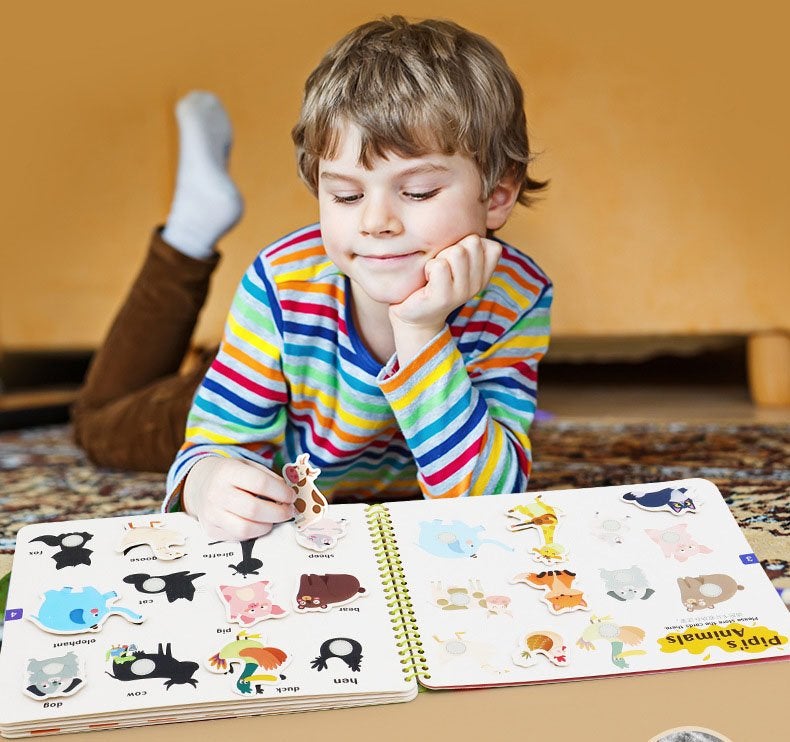Autism-friendly busy book demonstrating quiet, engaging activities for sensory exploration and learning.