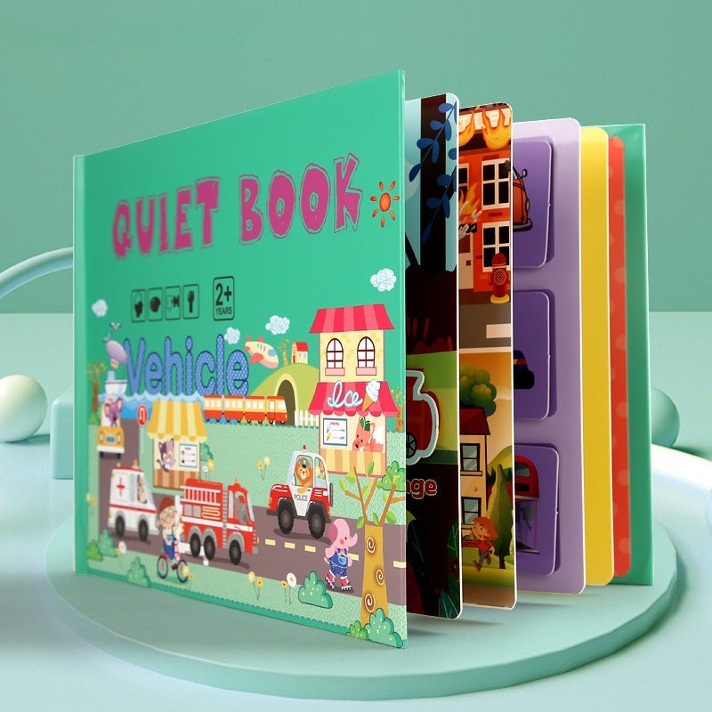 Travel-friendly Toddler Learning Busy Book, perfect for keeping young children entertained on the go