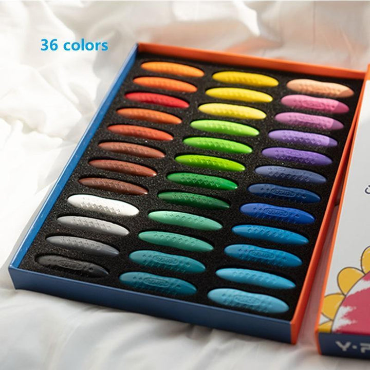 Mess-free art with washable peanut crayons, non-toxic creative tools for preschoolers