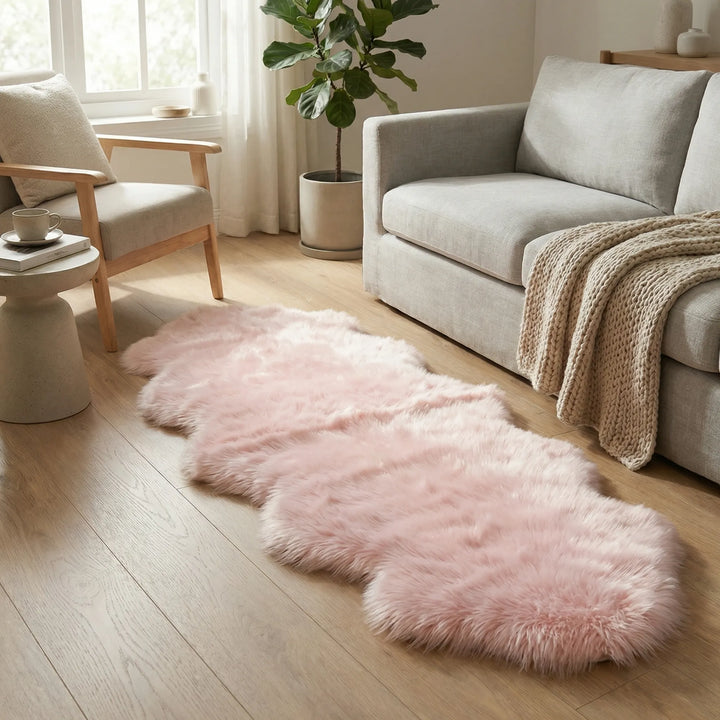 Elegant Flowique ultra plush area rug, cloud-soft and comfy, with beautiful waves for modern home decor.