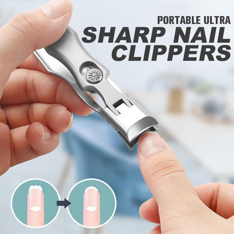 Ultra sharp wide jaw nail clippers for thick toenails and fingernails, made from stainless steel for effective grooming
