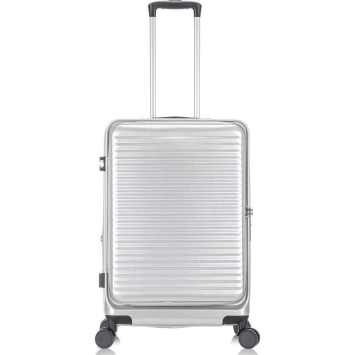 Unisex hardshell luggage set, 2 durable cases with laptop compartment, perfect for business trips.