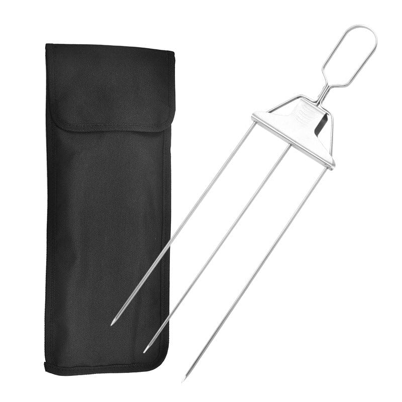 The ultimate kitchen accessory: 3-way stainless steel skewers for all your grilling needs