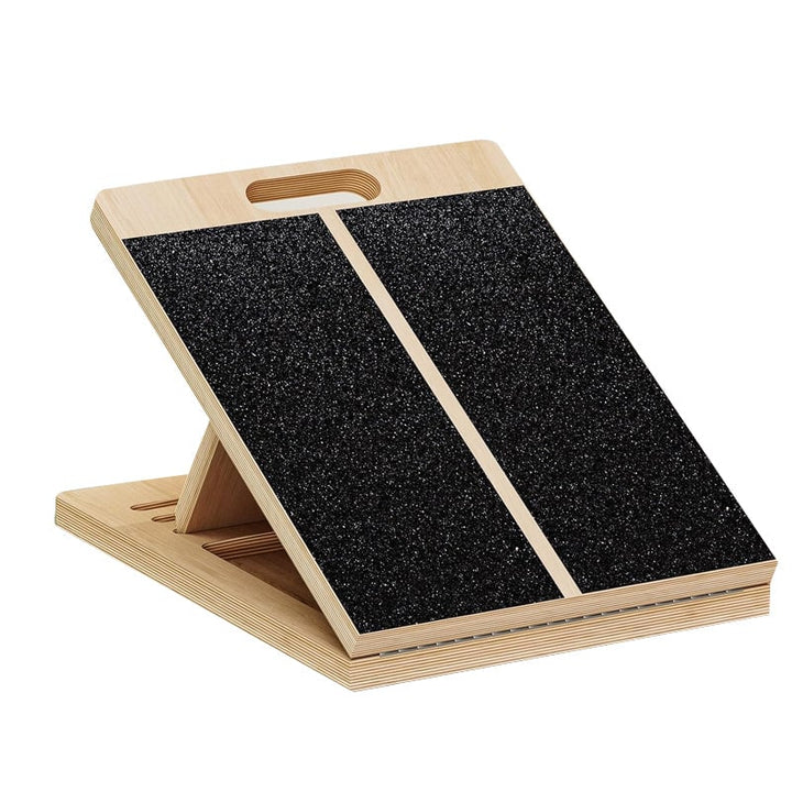 Portable 6-angle adjustable slant board, excellent for physical therapy and fitness