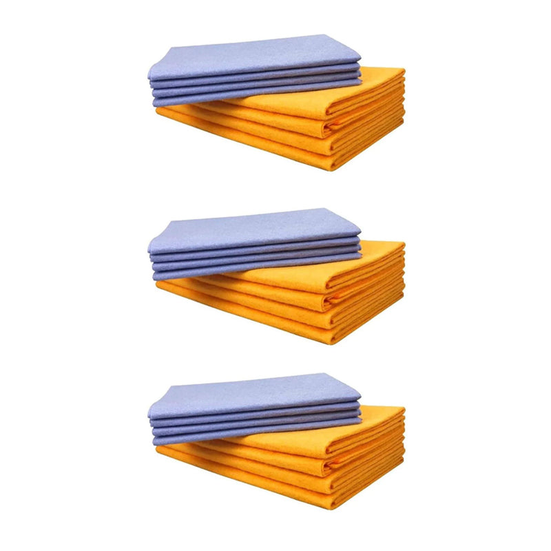 Bundled multi-purpose absorbent towels, clearly labeled for kitchen and general cleaning