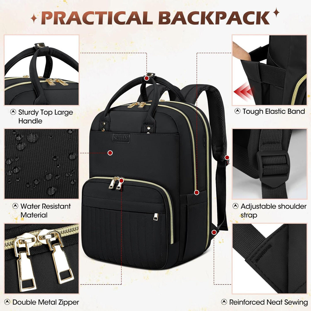 Durable AeroFlex water-resistant travel backpack, perfect carry-on for laptops & gear. Unisex design.