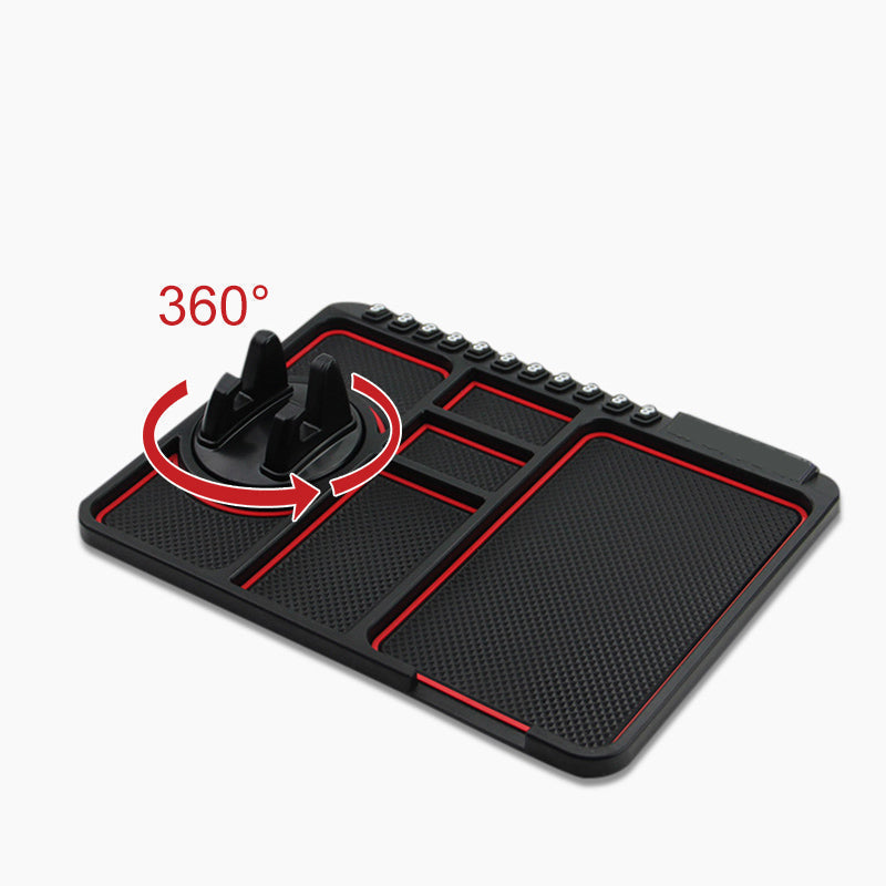 Silicone car dashboard organizer, universal phone holder for various smartphone sizes