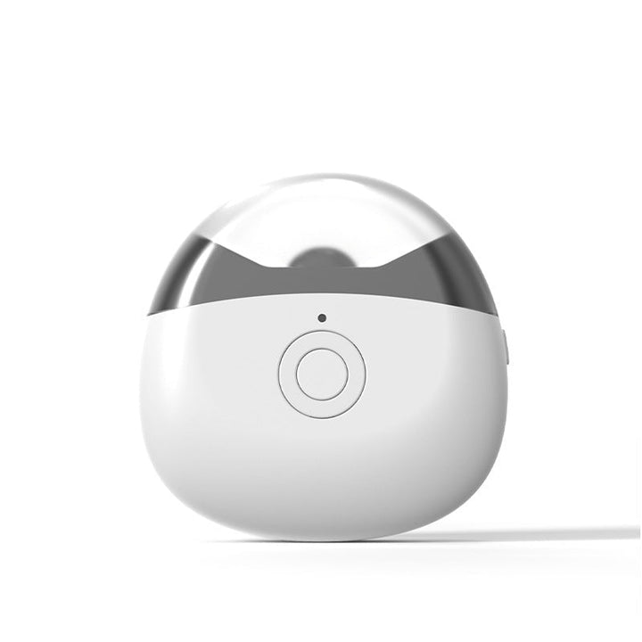 Detail of the LED light integrated into the electric nail clipper for enhanced visibility during use