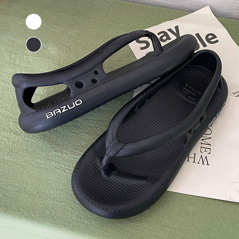 Isolated shot of a single Unisex Beach Pool Slide Sandal, showcasing its ergonomic design