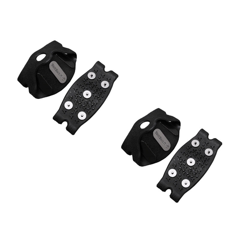 Ice grippers displayed on a clean background, highlighting their anti-slip features