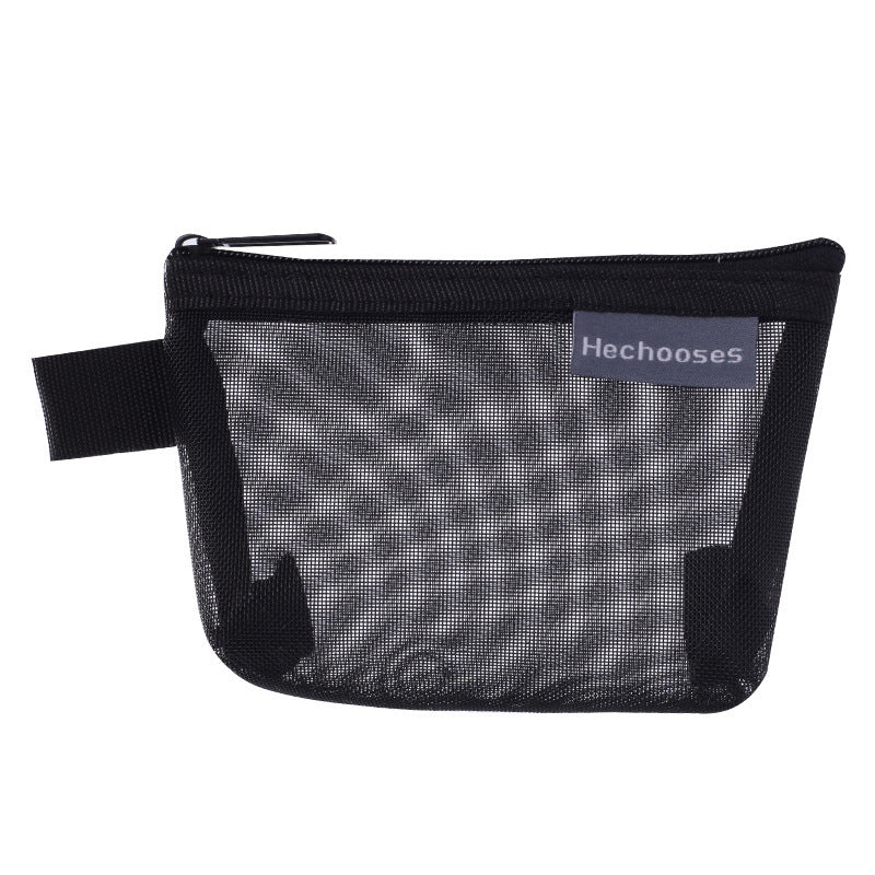Organizer mesh pouch for small items, designed for convenience and portability.