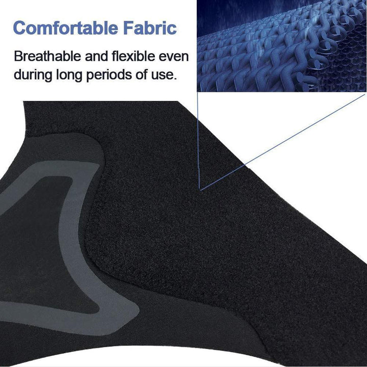 Breathable ankle support brace, designed for pain relief and stability in sports.