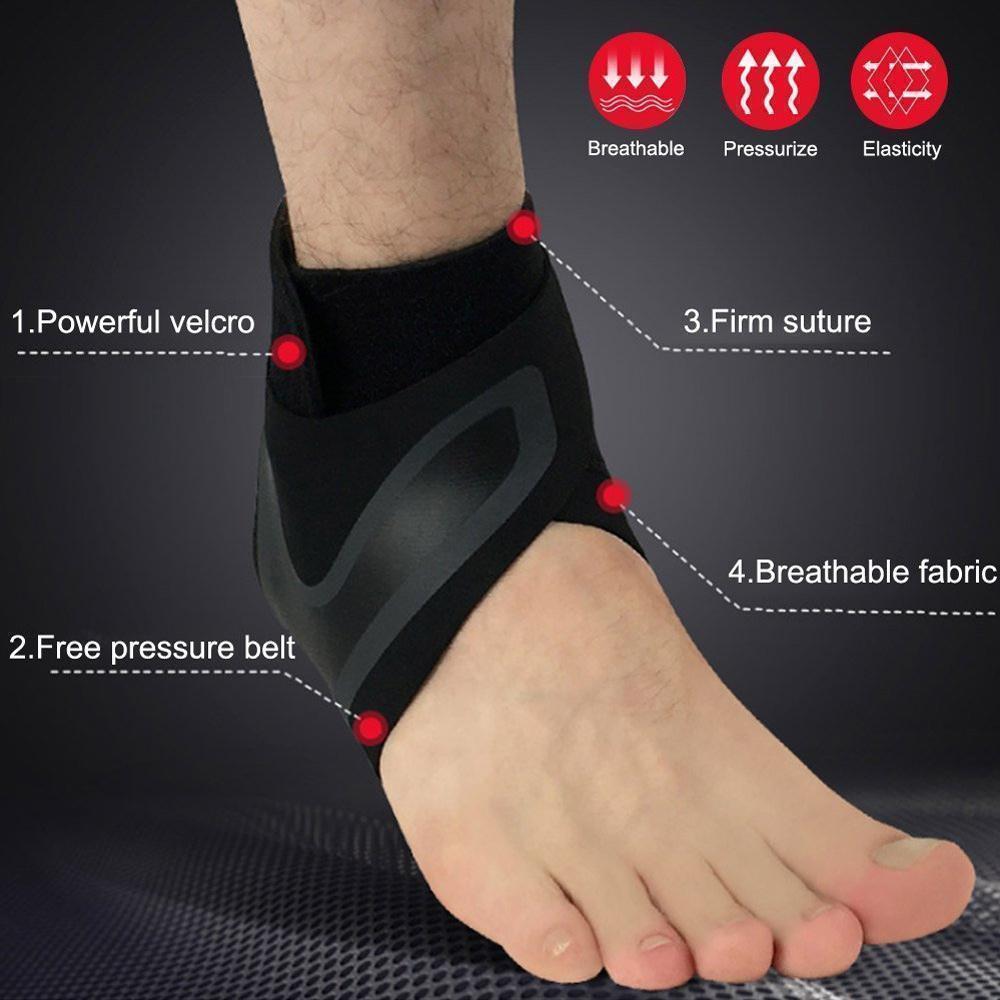 Athletic ankle support brace, unisex, promoting injury prevention and quick rehabilitation.