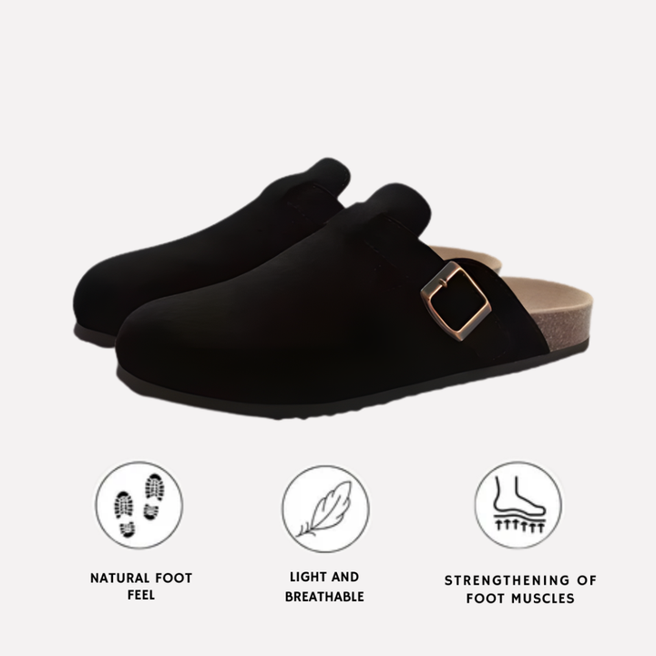 Easy wear unisex slip-on clogs, perfect for versatile everyday use indoors or outdoors. Comfortable casual footwear.