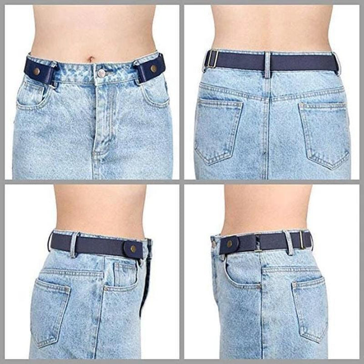 Practical invisible belt for pants and jeans, no buckle pressure, ultimate comfort