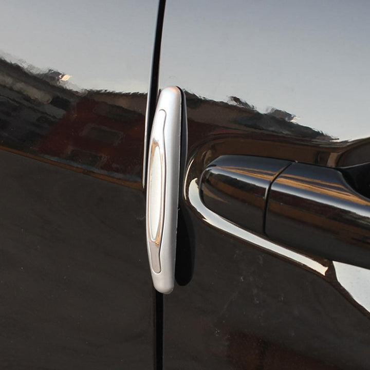 Automotive car accessory: black door edge protector strip, designed for universal fit and anti-scratch