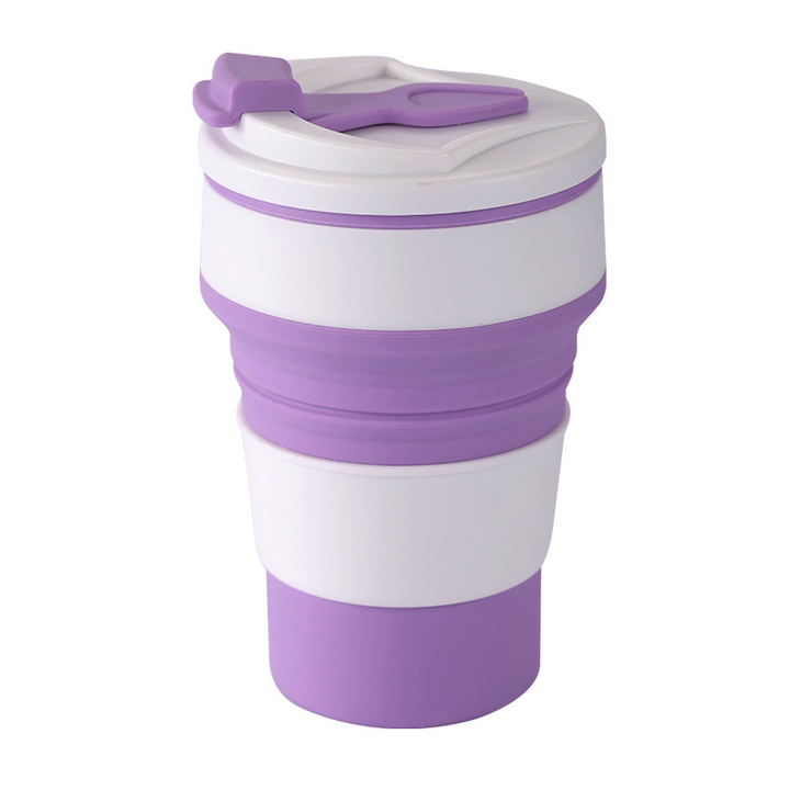 Unisex collapsible silicone water bottle collection, various colors, showcasing versatility