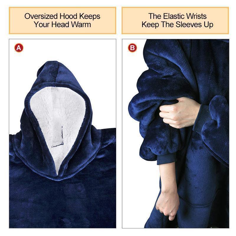 Gift-worthy oversized blanket hoodie, a soft and cozy unisex sweatshirt for all.