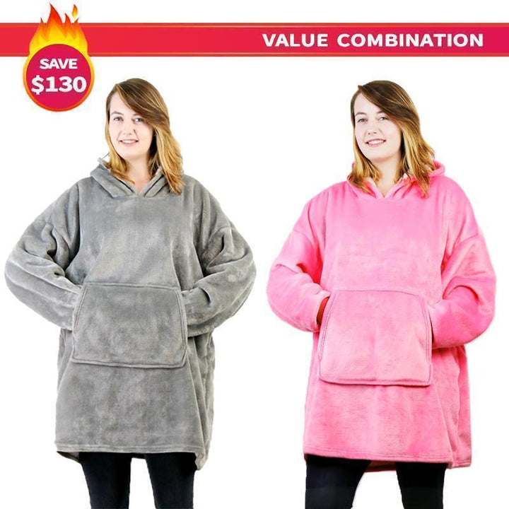 Unisex lounge wear: a comfortable, oversized blanket sweatshirt for ultimate relaxation.