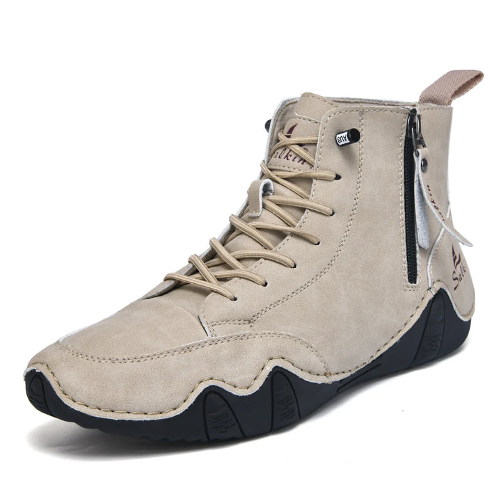 Detail of the breathable material on Unisex Cushioned Orthopedic Boots for enhanced comfort