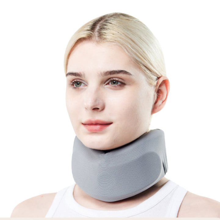 Adjustable unisex neck brace for pain relief, posture correction, and superior neck support.