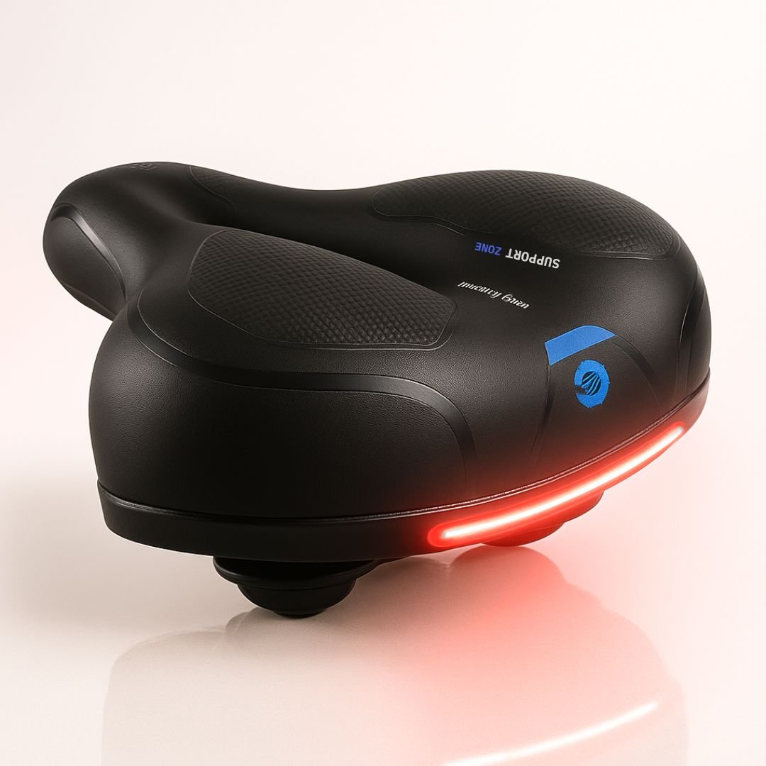 Enhance your ride with this durable, ergonomic suspension bicycle seat for comfort.