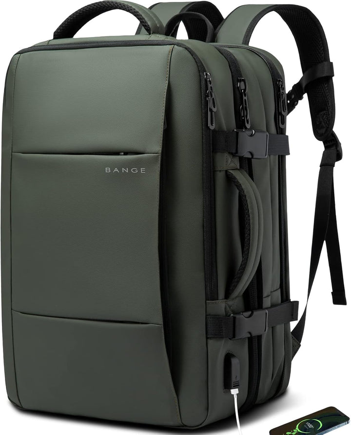 Side view of the 26L compact travel backpack, sleek for daily carry.