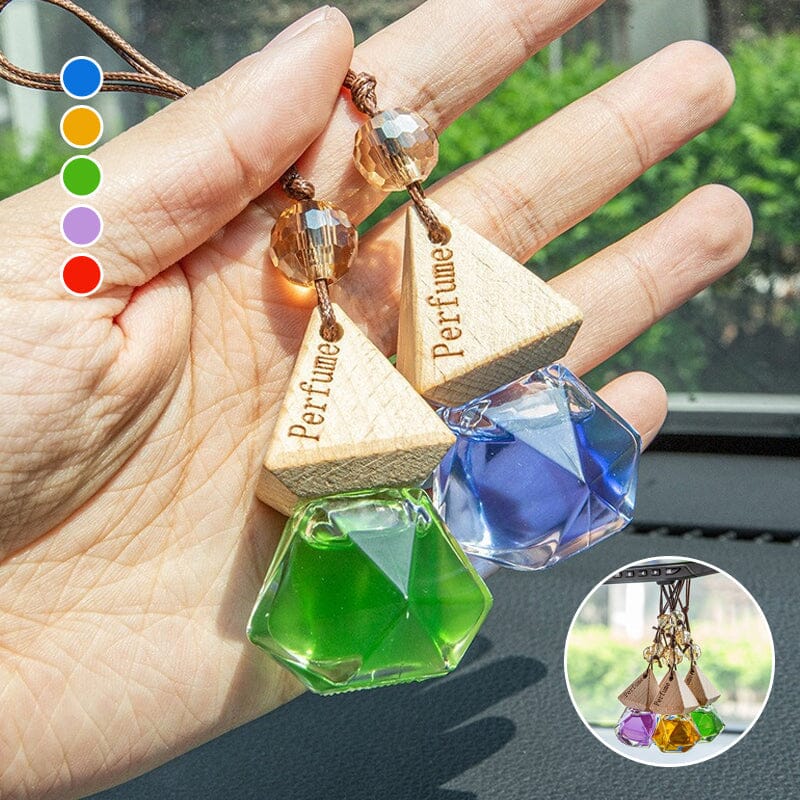 Unisex hanging car air freshener vial diffuser for car aroma & fragrance, auto accessory, car decor
