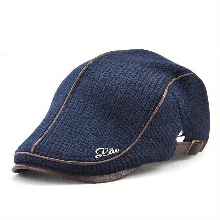 Versatile unisex knitted beret, perfect fall & winter headwear for a chic & warm look. A stylish accessory.