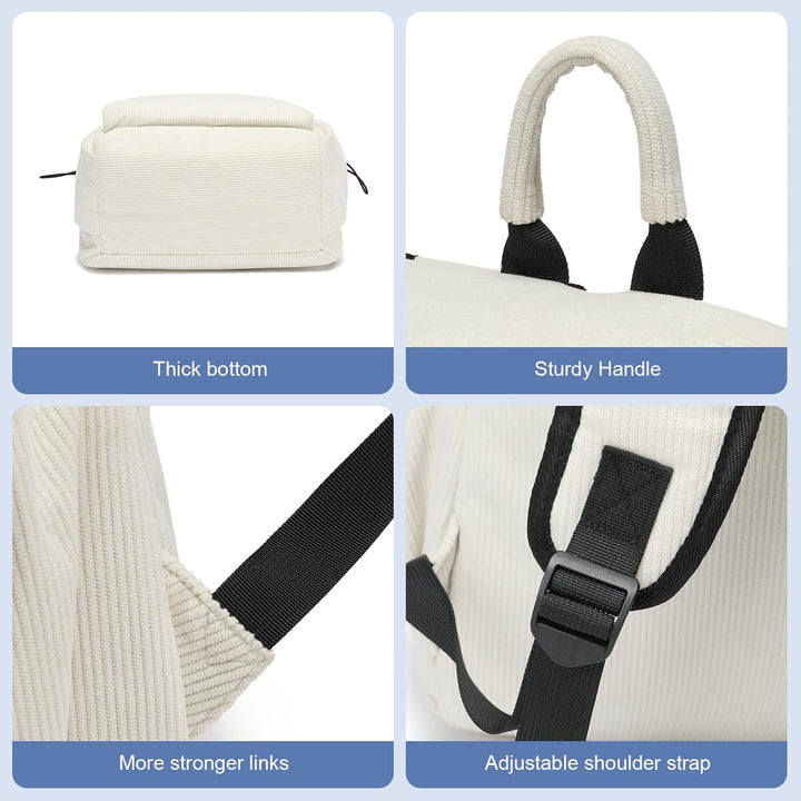 Work bag: lightweight, water-resistant 15.6" laptop backpack with organized pockets.