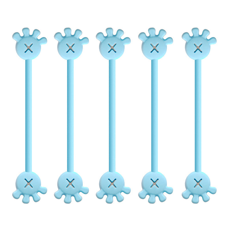 Magnetic silicone cable organizer clip, an ideal stock stuffer or small gift for tech lovers.