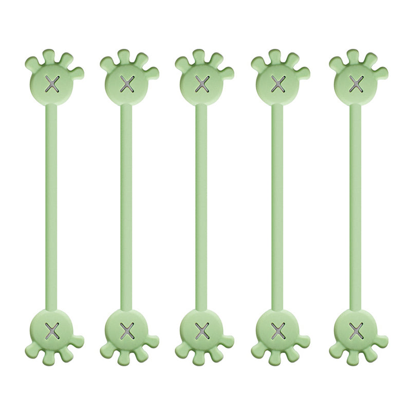 Unisex magnetic silicone cable organizer clip, designed for quick and easy cable access and storage.