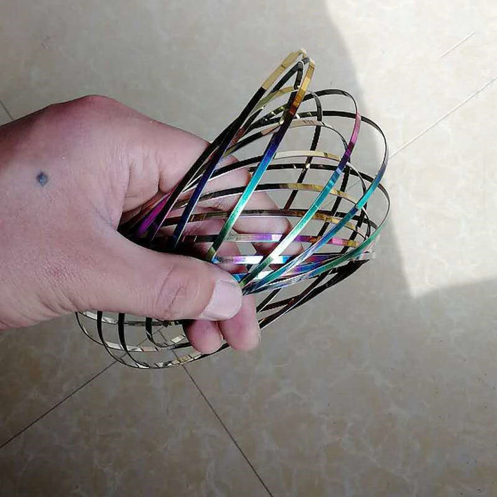 Ergonomic unisex spinning spiral fidget bracelet designed for discreet anxiety relief.