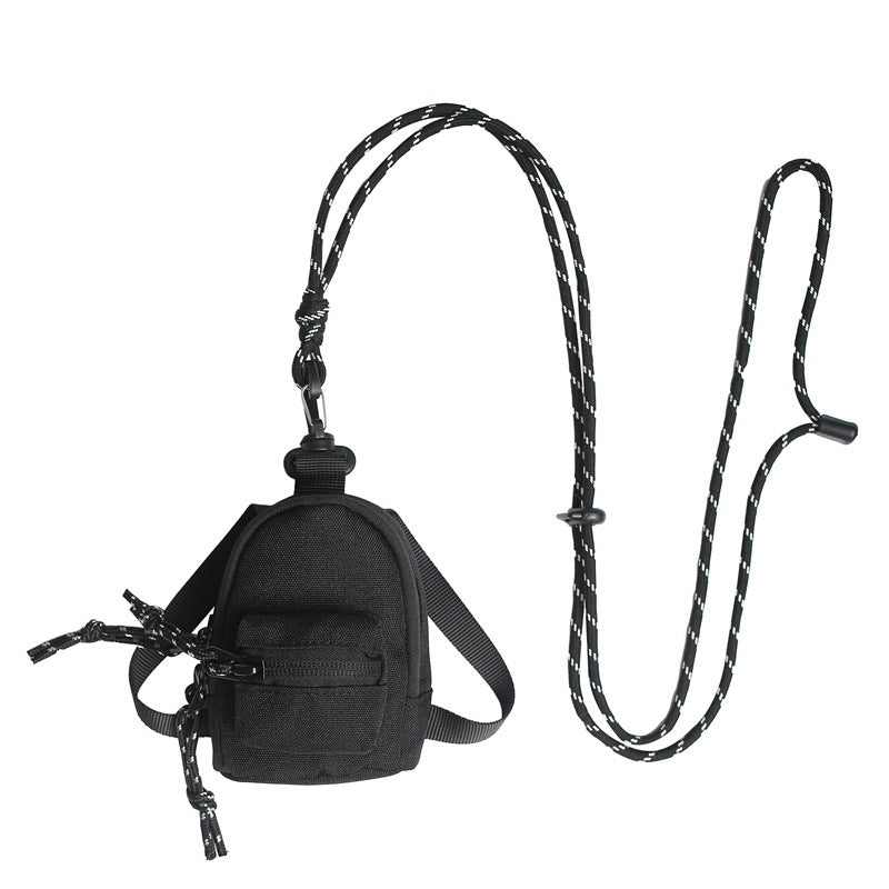 Water-resistant oxford cloth mini bag, versatile for any outing.