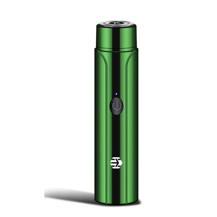 Unisex portable shaver, depicted in a travel bag, ready for personal care on the go