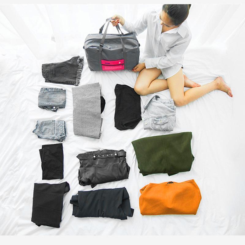 Unisex lightweight folding duffel bag, perfect for active travel and easy storage