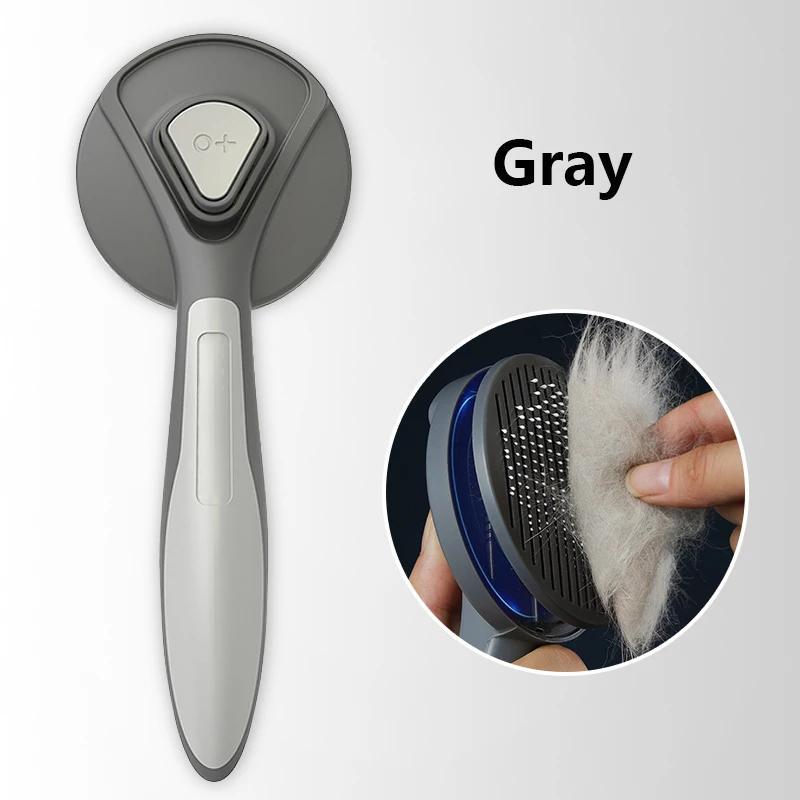 Pet brush for easy fur detangling and shedding control in dogs and cats