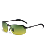 Grey frame - with green and yellow