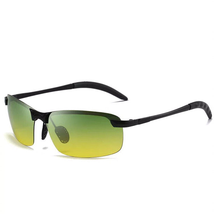 Essential unisex photochromic polarized anti-glare sunglasses for clear outdoor vision.