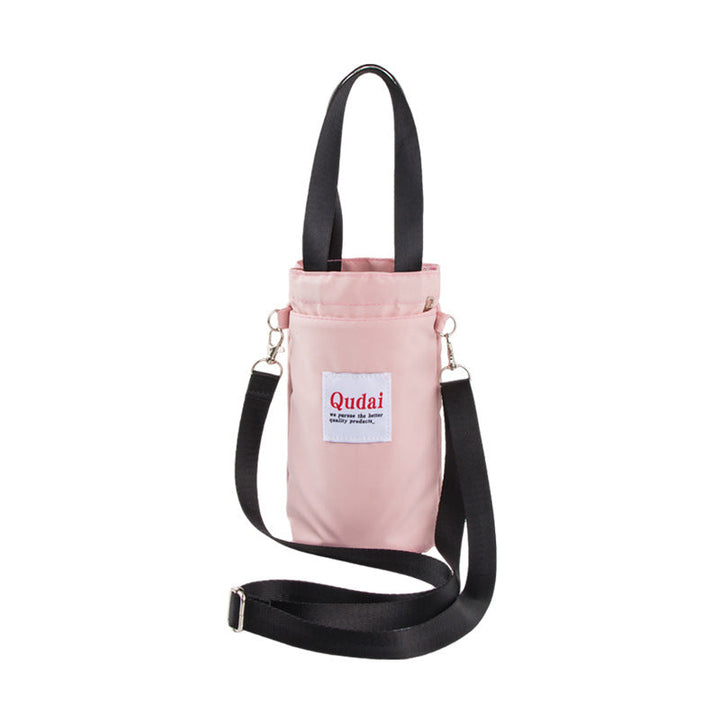 Hydration bag carrier, black PU leather, essential for active lifestyles & daily use.