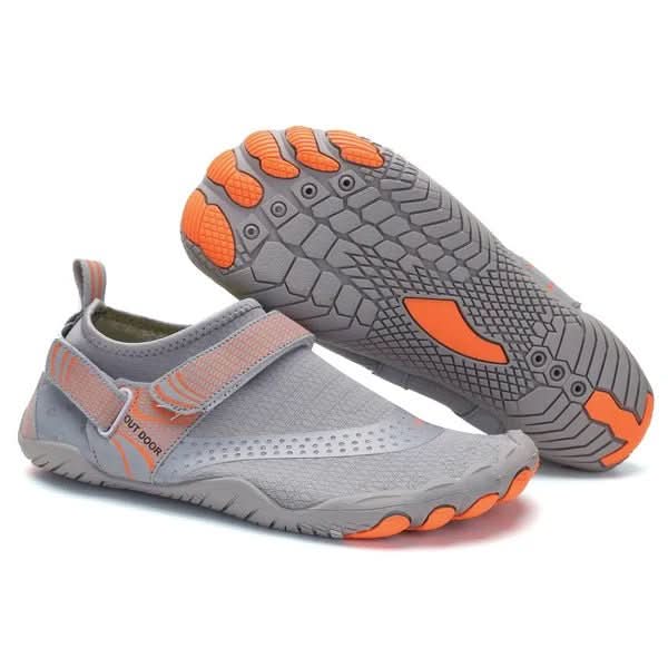 Stylish quick-dry unisex swim shoes with slip-on design for easy wear at the beach or pool.