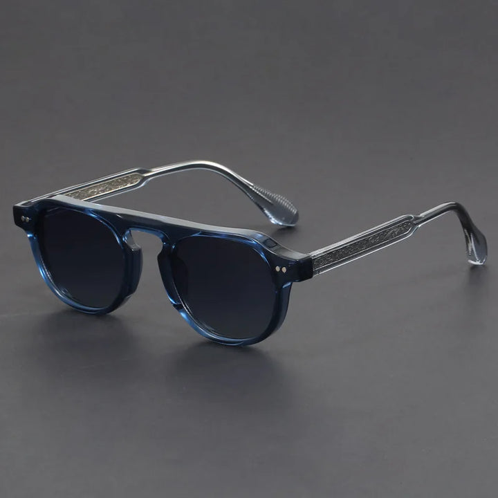Classic Black Unisex Retro Angular Sunglasses, essential and timeless eyewear, UV400 protected