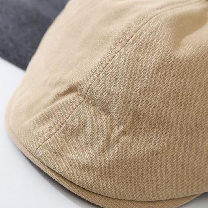 Unisex cotton beret cap, designed for comfort and a cool vintage aesthetic, perfect for everyday wear.