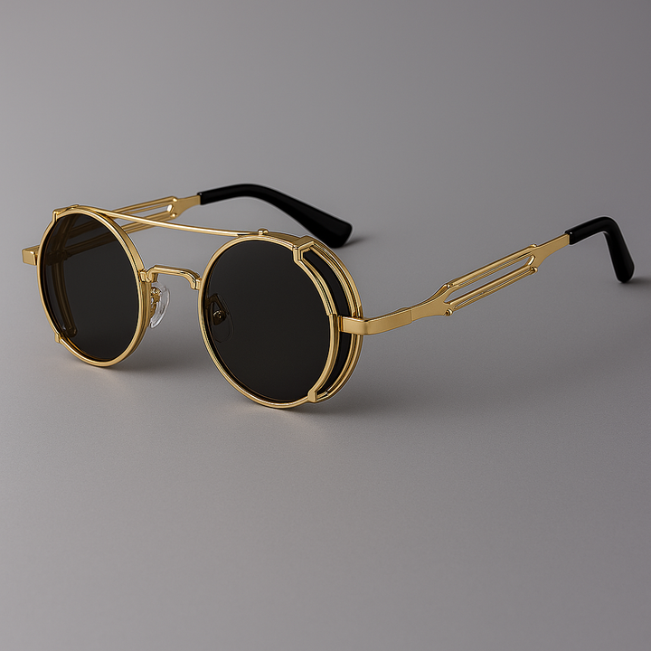 Retro-modern unisex sunglasses with a sturdy metal frame and glare-reducing gradient UV400 lenses.