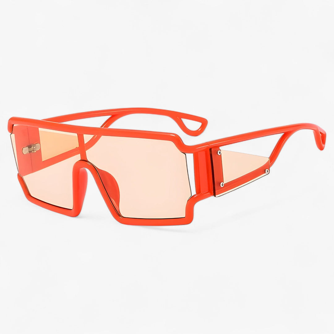 Fashionable retro unisex sunglasses. Vintage design with UV400 eye protection for stylish summer looks.