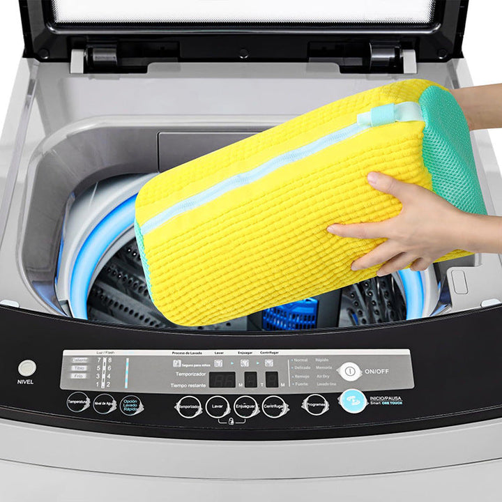 Unisex laundry shoe wash bag with zipper closure, perfect for travel and home goods storage