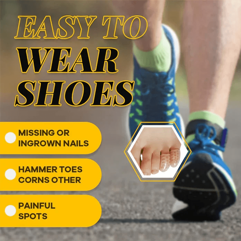 Unisex silicone toe protector for pain relief and blister prevention, foot care accessory